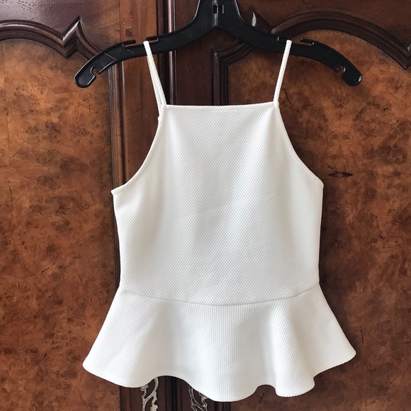 Urban Outfitters Tops - UO Cope White Peplum Top